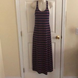 Nautical Racerback Maxi Dress Small